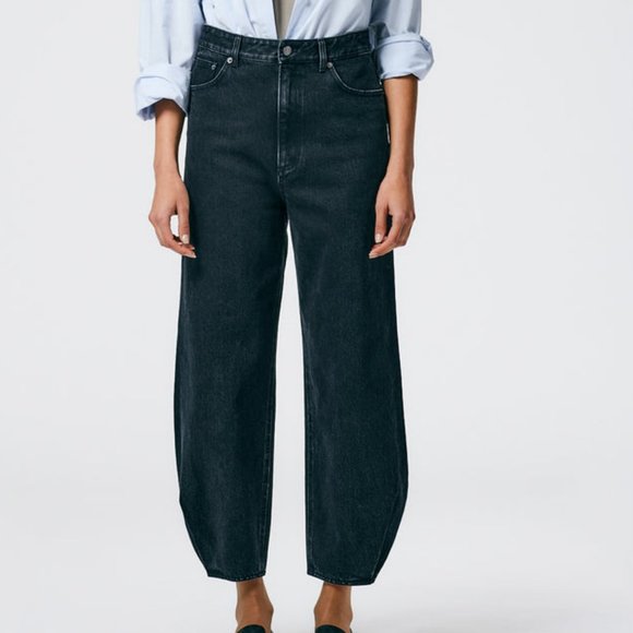 TIBI Black Denim High Waisted Quinn Jean Size 27 - Picture 1 of 2